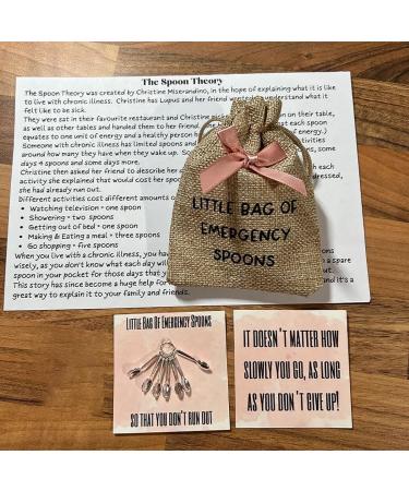 Little Bag of Emergency Spoons Empowering Tools for Emotional Health Management - Ultimate Self-Care Toolkit for Health Challenges Spoons Gift | Stay Strong | Spoon Theory (1PC) - Buy Online on GoSupps.com