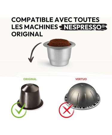 CAPS ME - French Brand - Complete Refillable Capsule Kit for Nespresso - With 1 Shaker 3 Reusable Pods In - Buy Online on GoSupps.com