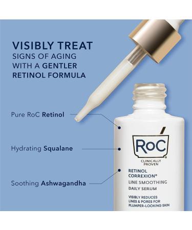 RoC Retinol Correxion Line Smoothing Daily Serum - Anti-Aging 1 fl oz (30 ml) - Buy Online on GoSupps.com
