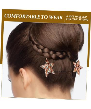 minkissy Invisible Hairpin Hair Finishing Fixer Comb Star Hair Clip Metal Hair Finishing Fixer Hair Clip Pin Wire Hair Comb Star Clips Hair Updo Clip Tools Miss Resin Back of Head 13.50X4.00X0.50CM Yellow - Buy Online on GoSupps.com