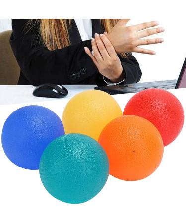 ZJchao 5pcs Hand Exercise Balls Round Squeeze Balls Resistance Ball for Hand Finger Grip Strengthening and Arthritis Stress Relief - Buy Online on GoSupps.com