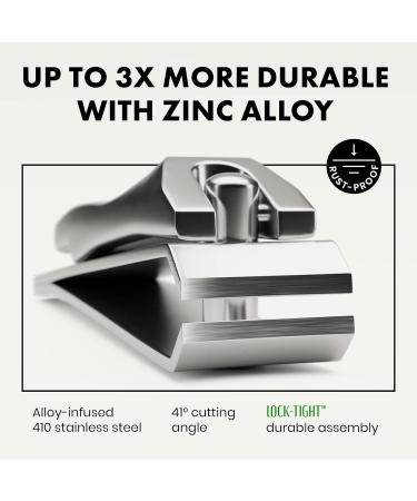 Nail Clippers by Eclat Fingernail Clippers and Toenail Clippers with Nail File in 410 Stainless Steel Alloy for Durability in Improved Design Nail Clippers Stainless Nail Clippers for Fingernail and Toenail - Buy Online on GoSupps.com