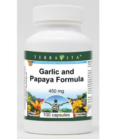 Garlic and Papaya Formula - 450 mg (100 Capsules ZIN: 513967)