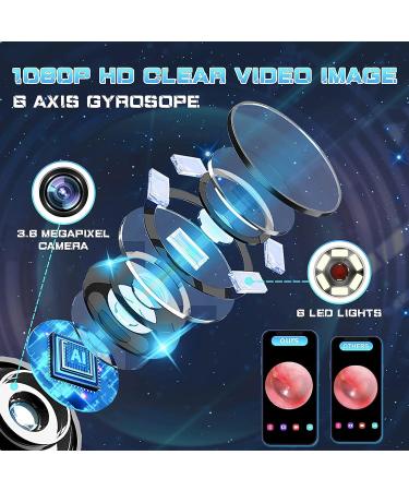 Ear Wax Removal Kit with 1080P Otoscope Camera for iPhone & Android - Black - Buy Online on GoSupps.com
