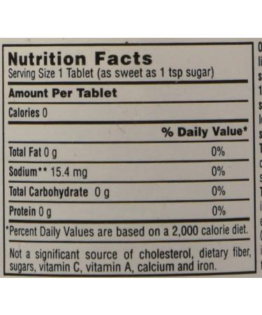 Necta Sweet Saccharin Tablets 1/4 Grain 1000 Tablet Bottle x 4 - Bulk Pack for Sweetening Needs - Buy Online on GoSupps.com
