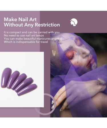 Aokitec 28g Dip Powder - Wisteria Purple - French Manicure Starter Kit - Odor-Free & Long-Lasting - Buy Online on GoSupps.com
