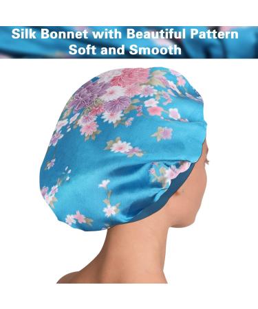 Satin Bonnet Hair Bonnet for Sleeping - 4 Pack Large Silk Bonnets for Black Women - Elastic Soft Band for Hair Care - Buy Online on GoSupps.com
