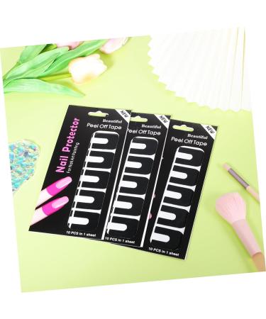 FRCOLOR 300 Sheets Nail Art Anti-spill Stickers Nail Protector for Gel Polish Nail Guards for Painting Nails Nail Protectors for Fingers Nail Protector Polish Silica Nail Polish 3.00X2.50X0.10CMx3pcs As Shownx3pcs - Buy Online on GoSupps.com