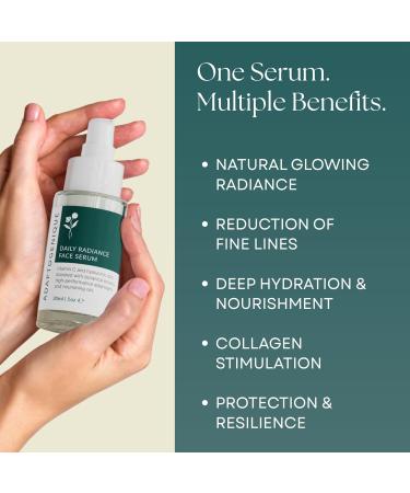 Adaptogenique Daily Radiance Face Serum with Vitamin C & Hyaluronic Acid | Hydrates Brightens & Fights Aging Protects from Sun Damage | With Botanical Extracts Adaptogens & Nourishing Oils | 30ML - Buy Online on GoSupps.com