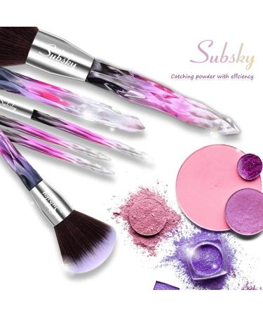Professional 15-Piece Subsky Makeup Brush Set - Diamond Synthetic Hair Face & Eyeshadow Brushes for Flawless Application | International Shipping Available - Buy Online on GoSupps.com