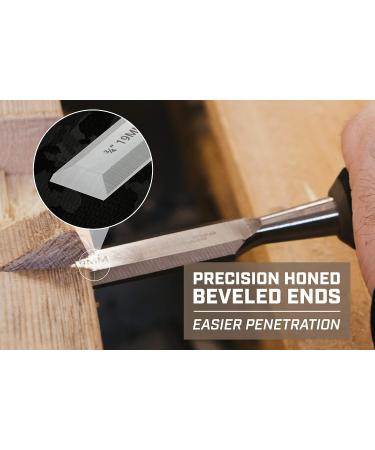 Spec Ops - SPEC-C1-34 Tools Wood Chisel  3/4 Blade  High-Carbon Steel Blade  Shock-Absorbing Grip  3% Donated to Veterans - Buy Online on GoSupps.com