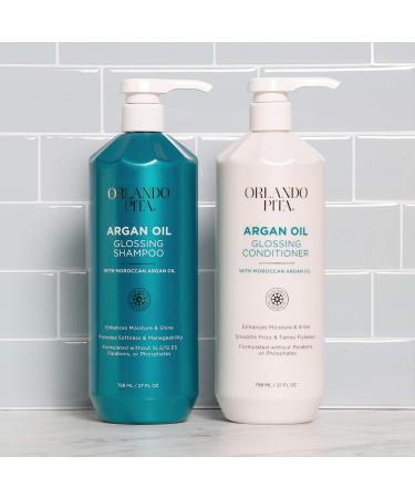 ORLANDO PITA Moroccan Argan Oil Glossing Shampoo & Conditioner Set - 27 Fl Oz Each - Buy Online on GoSupps.com