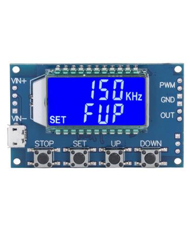 Eujgoov PWM Pulse Frequency Signal Generator Module with LCD Display Adjustable Frequency