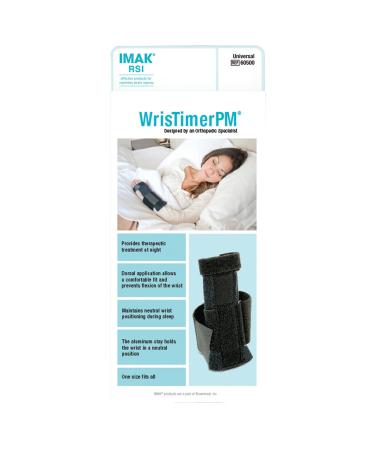 IMAK RSI WrisTimer PM - Wrist Brace for Men & Women - Wrist Support Stabilizer & Immobilizer for Nighttime - Carpal Tunnel Support for Sleep