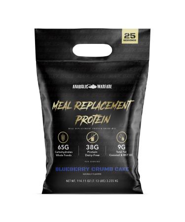 Anabolic Warfare Meal Replacement Protein Whole Food Meal Replacement Protein Shake Blueberry Crumb Cake 25 Servings Blueberry Crumb Cake 113.76 Ounce (Pack of 1)