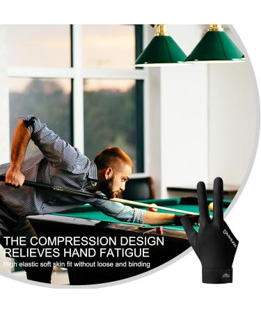 Shop Furryvl 3-Finger Billiard Glove - Breathable Slip-Resistant Unisex Stretchy Pool Gloves for Right Hand - Perfect for Pool & Snooker - Buy Online on GoSupps.com