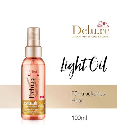 Wella Deluxe Light Hair Oil 100ml - Shine & Smoothness Frizz Control for Fine Hair Enriched with Avocado & Camellia Oil - Buy Online on GoSupps.com