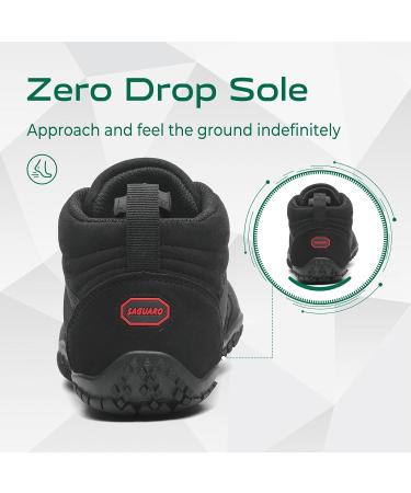 SAGUARO Unisex Barefoot Shoes - Lightweight Breathable Non-Slip Wide Toe Box & Zero-Drop Sole - 43 EU Black | International Shipping Available - Buy Online on GoSupps.com
