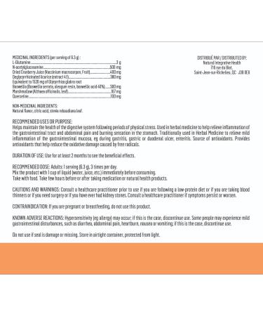 NIH - Gut Restore L-Glutamine Powder 390g - Gut Health Supplement with Quercetin Licorice Root Boswellia N-Acetyl Glucosamine & Chamomile - Digestive Gut Health Bloating Relief & Gut Lining Repair - Buy Online on GoSupps.com