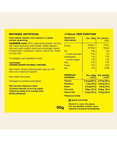 Marmite Cashews Sharing Nuts Snacks 90g - Buy Online on GoSupps.com