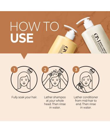 CP-1 Nourishing Shampoo & Conditioner 500ml SET - Korean Beauty for Dry Damaged Hair with Keratin Protein - Spa Products - Buy Online on GoSupps.com