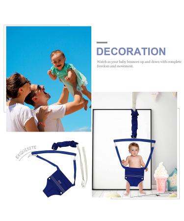 NUOBESTY Baby Door Jumper Bouncer Swing Exerciser Stand for Toddler 6-24 Months - Blue - Buy Online on GoSupps.com
