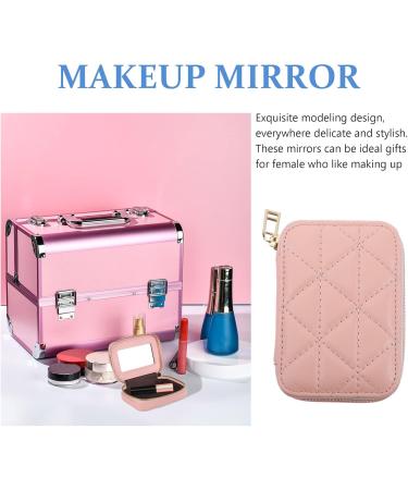 CALLARON Lipstick Case with Mirror - Pink Lipstick Organizer Bag & Travel Holder for Women | Stylish Makeup Storage - Buy Online on GoSupps.com