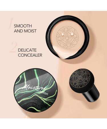Mushroom Head Air Cushion CC Cream Mushroom Head Foundation CC Cream Face Makeup for Mature Skin Moisturizing Concealer Brighten Long-Lasting Even Skin Tone for All Skin Types Dark Brown Color - Buy Online on GoSupps.com
