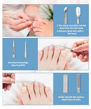 10Pcs Heavy Duty Stainless Steel Toenail Clippers for Thick & Ingrown Nails - Professional Pedicure Tool for Men, Women, Seniors - Buy Online on GoSupps.com