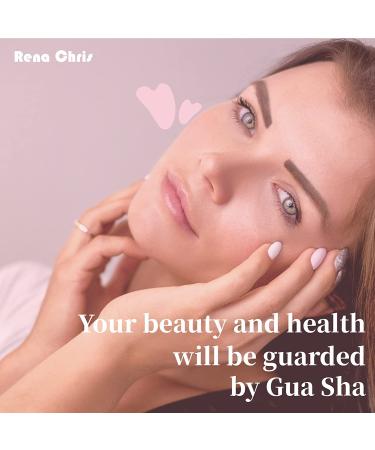 Natural Jade Stone Gua Sha Facial Tool for SPA Acupuncture Therapy - Pink - Buy Online on GoSupps.com