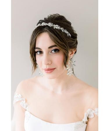 SWEETV Handmade Bridal Headpieces & Earrings Set - Wedding Hair Accessories for Brides - Buy Online on GoSupps.com