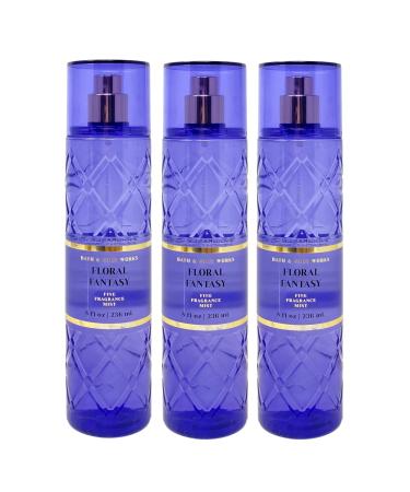 Bath and Body Work Floral Fantasy 3 Pack Fine Fragrance Mist Bundle - Full Size