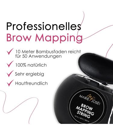 Professional White Brow Mapping String - Precise Eyebrow Design & Measurement for PMU - Up to 50 Applications - Visible Thread Technology - Buy Online on GoSupps.com