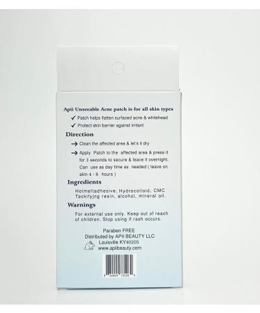 APII Unseeable Acne Patch 36ct - Fast Acting Invisible Acne Treatment | International Shipping Available - Buy Online on GoSupps.com