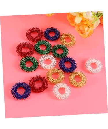 15PCS Spiky Sensory Finger Massage Rings - Acupressure Toy for Stress Relief & Relaxation | International Shipping - Buy Online on GoSupps.com