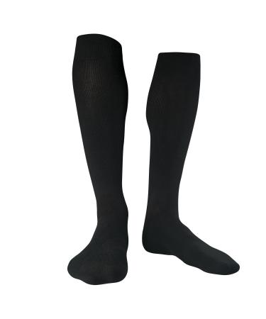 Medical compression stockings for women and men made of 60% organic cotton M (38-40) Black