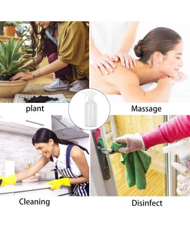 16.9 oz Clear Plastic Spray Bottles - Refillable Container for Water, Essential Oils, Hair & Cleaning Products - Adjustable Head Sprayer (2 Pack) - 2 Count - Buy Online on GoSupps.com