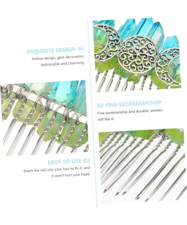 FRCOLOR 1pc Niang Silver 20-tooth Hair Comb Pearl Hair Barrettes Hair Accessories for Women Girl Tuck Comb Bridal Veils for Wedding Fashion Hair Comb Pin Wedding Hair Comb Combs Zinc Alloy - Buy Online on GoSupps.com