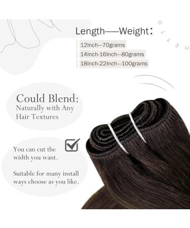 Buy Hetto Real Hair Treats Extensions #2 Darkest Brown 100g 50cm - Premium Remy Hair Tress for Luxurious Volume - Buy Online on GoSupps.com