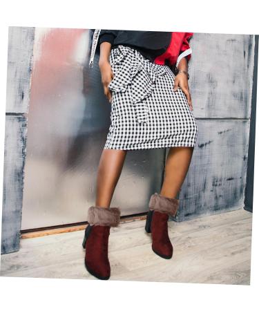 Buy Besportble Fluffy Leg Warmers & Boot Covers - Women s Thermal Winter Socks | Cozy Fur Stockings for International Shipping - Buy Online on GoSupps.com