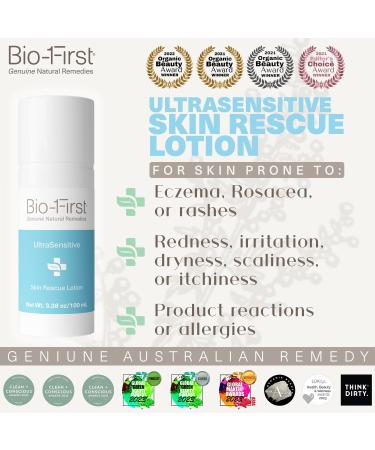 Ultrasensitive Skin Rescue Lotion | Hydrating Moisturizer for Body & Face | Relief for Rosacea Rashes & Dry Skin | pH Balanced Non-Toxic & Hypoallergenic - Buy Online on GoSupps.com