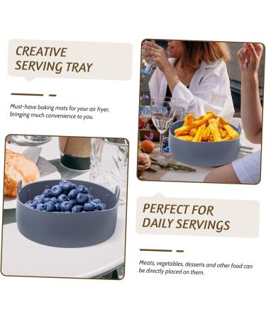 Zerodeko Air Fryers Bottom Accessories Round Reusable Parchment Grade Food Basket Baking Liner Bakeware Replacement Pot Grey 20X20CM - Buy Online on GoSupps.com