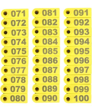 Balacoo 100pcs Sheep & Cattle Ear Tags - Durable Animal Identification & Livestock Number Tags - Buy Online on GoSupps.com