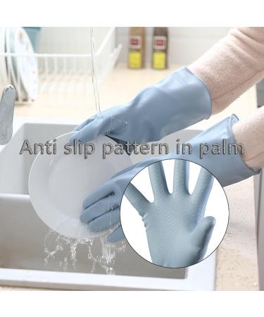 KKRAUS 3 Pairs Cleaning Gloves Reusable Rubber Gloves Kitchen Dishwashing Gloves for Laundry Gardening Waterproof Household Gloves (Color : Green Size : Small) Small Green - Buy Online on GoSupps.com