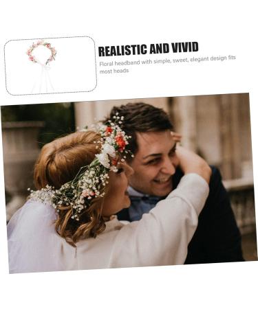 FRCOLOR 2 Sets Bridal Wreath Floral Headpiece Hair Bands for Womens Hair Bride Hair Clasp Flower Girl Headpieces for Wedding Adjustable Headband Flower Wreath Floral Wreath Headband Fabric - Buy Online on GoSupps.com