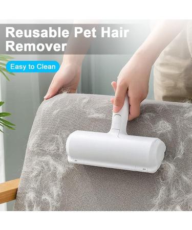 Pet Hair Remover Roller - Reusable Dog & Cat Fur Brush - Self Clean - Eco-Friendly & Efficient - Animal Fur Removal Tool for Laundry, Sofa, Carpet & More - Blue - Buy Online on GoSupps.com