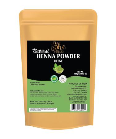 She Made Pure Natural Herbal Heena Powder Natural Hair Color Rajasthani Heena Mehndi for Soft & Shiner Hair