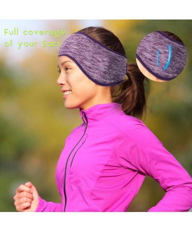 Winter Women's Ponytail Headband Ear Warmer Set - 6 Pack | Moisture-Wicking Sweatband for Running, Yoga, Outdoor Sports - Assorted Colors - Buy Online on GoSupps.com