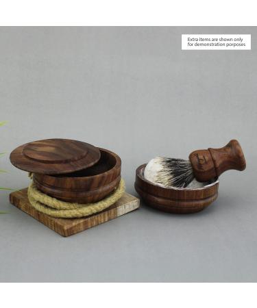 Personalized Wooden Razor Set for Men - Custom Engraved Shaving Razor & Brush Stand - Buy Online on GoSupps.com