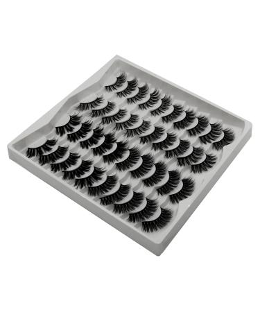 20 Pairs Mixed Natural Dramatic False Eyelashes - 3D Thick Reusable Makeup Extensions (No Glue 4 Styles) - Shop Now! - Buy Online on GoSupps.com